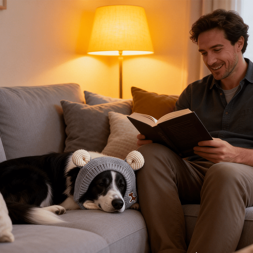 Sombrero adorable para perro, se mantiene firmemente en su lugar - Cuenta con un diseño de correa elástica ajustable que se adapta al 90% de los perros pequeños, incluso durante sacudidas intensas. - Rojo - Añade 5