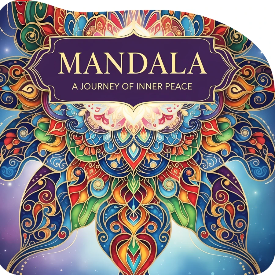 GDTME Mandala: Adult And Teen Coloring Book, Featuring Complex Symmetrical Geometric And Zen Lotus Motifs, A Journey Of Inner Peace Meditation Series, 18cm/7.08in Main Book + 14.7cm/5.7in Mini Pages + 7.2cm/2.8in Pocket Card Shaped, Single-Sided Easy Tear Non-Bleed, Each Page Is A Mandala Sanctuary To Inner Tranquility - Mandala - View 1