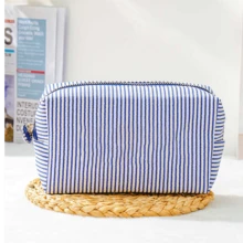 Personalized Embroidered Thin Canvas Cosmetic Bag, Customizable Embroidered Name Makeup Bag, Bridesmaid Gift, Bridal Party Gift, Women's Gift, Customizable Toiletry Bag, Sanitary Pad Storage Bag, Travel Makeup Bag, Cosmetic Bag, Women's Gift, Customizable Name Makeup Bag - Multicolor - View 12