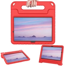High-Quality Tablet Protective Case With Stand, Built-In Screen Protector, Shock-Resistant Lightweight Handgrip Cover - Red - View 14