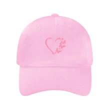 ️✨Heart & Butterfly Design Printed Baseball Cap, Cool Hipster Curved Brim Cap, Adjustable Lightweight Breathable Sun Hat, Suitable For Women Daily Commute, Essential Fashion Item For Outdoor Cycling, Beach, Fishing, Golf,Valentine's Day,Hats For Women,Women Baseball Cap,Trucker Hats For Women,Beach Hat,Gorras Para Hombre,Women's Baseball Cap,Heart Butterfly Hat,Curved Brim Cap,Breathable Sun Hat,Adjustable Dad Hat,Fashion Casual Cap,Outdoor Sports Hat,Beach Sun Cap,Golf Hat,Tren-Dy Print Cap - 彩色 - 查看 15