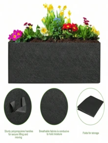 6pcs/4pcs/1pc Thickened Non-Woven Fabric Planting Bags With Handles, Suitable For Growing Vegetables, Flowers And Fruits, Can Be Used Indoor And Outdoor - Multicolor - View 7
