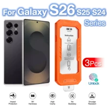 MIAOTIEMO 3 Stücke Luxus gehärtetes Glas Bildschirmschutz für Samsung Galaxy S26 S25 S24 Ultra Plus+, Militärstandard gehärtetes Glas, Auto-Ausrichtung, 9H Härte, unterstützt ultraschall Fingerabdruckentsperrung, Premium Schutz Frühlings Jubiläumsgeschenk - 3 HD - Übersicht 13