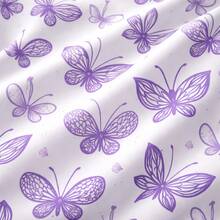 Children's Single Bed Sheet Set, Micropercal, 2 Pieces, Children's Bedding Set With Exclusive Printed Pillowcase - 蝴蝶 - 查看 9