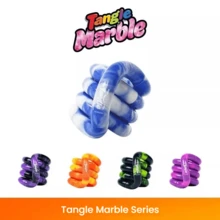 Tangle Official Genuine Twist Toy Cloud Series, Marble Series Stress Relief Toy, ADHD Focus Training Finger Toy - Multicolor - View 8