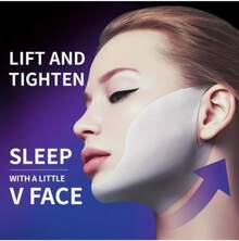 3pcs V-Shaped Facial Facial Mask Firming Double Chin Daily Care Facial Skin Small Face Ear Facial Mask - trắng - Xem 1