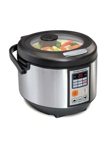 Olla eléctrica cocción múltiple Hamilton Beach 4.3 LTS – Cocina Lenta, Vaporera, Saltea y Mantiene Caliente – Olla Eléctrica Multifunción con Temporizador, Antiadherente y Tapa de Vidrio - Tipo de Enchufe B Japonés (100V) - Ver 7