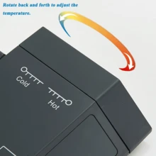 Juego de ducha de baño, juego de ducha con pantalla digital lacado en piano negro, grifo de baño con control dual de agua caliente y fría, grifo de cascada, sistema de ducha de lluvia, control dual de agua caliente y fría negro - Negro - Ver 7