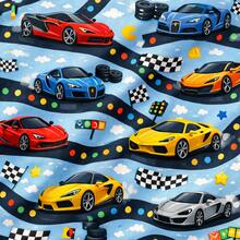 Children's Single Bed Sheet Set, Micropercal, 2 Pieces, Children's Bedding Set With Exclusive Printed Pillowcase - CARS - View 2