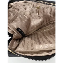 Prada Black Nylon Cosmetic Bag, Portable Travel Toiletry Bag, Essential Vacation Cosmetic Organizer With Zipper. - Black - View 3