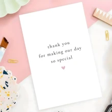 1 PIEZA Tarjeta de agradecimiento de boda para expresar gratitud por hacer que nuestro día fuera talla grande maravilloso. Adecuado para damas de honor, parejas y invitados de boda. - Talla única - Ver 6
