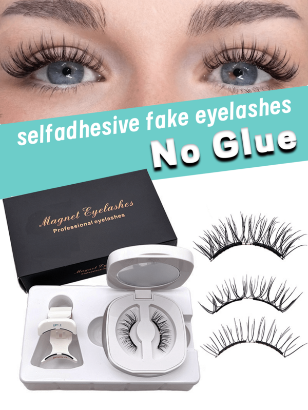 Magnetic Eyelash Kit - Reusable Magnetic Eyelashes With Clip, No Glue Needed, Easy To Apply &, Natural Look, Portable With Storage Box &, Makeup Mirror, Eyelash Extensions, Beauty Accessory, Beauty Enthusiasts , Strong Magnet, Reusable & Long-Lasting, Easy Application For Dates And Parties