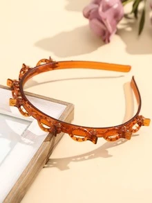 1Pc ​Multi-Tooth Anti-Slip Simple Headband, Commute Hairstyle Secure, Basic Hair Accessory - Multicolor - View 6