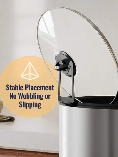 1个慢炖锅盖支架，解放双手，解放双手，适用于各种尺寸的锅盖，稳固防滑设计，防止水渍，易于使用，节省空间，金属烤漆端头