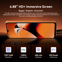 Blackview WAVE10 无锁智能手机，安卓 16 系统，5000mAh 电池，支持 10W 快充，八核处理器（8GB+24GB 可扩展），GB+128GB/256GB SD 卡，最高支持 1TB 存储容量 - 黑色 - 查看 5