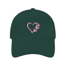 ️✨Heart & Butterfly Design Printed Baseball Cap, Cool Hipster Curved Brim Cap, Adjustable Lightweight Breathable Sun Hat, Suitable For Women Daily Commute, Essential Fashion Item For Outdoor Cycling, Beach, Fishing, Golf,Valentine's Day,Hats For Women,Women Baseball Cap,Trucker Hats For Women,Beach Hat,Gorras Para Hombre,Women's Baseball Cap,Heart Butterfly Hat,Curved Brim Cap,Breathable Sun Hat,Adjustable Dad Hat,Fashion Casual Cap,Outdoor Sports Hat,Beach Sun Cap,Golf Hat,Tren-Dy Print Cap - 彩色 - 查看 9