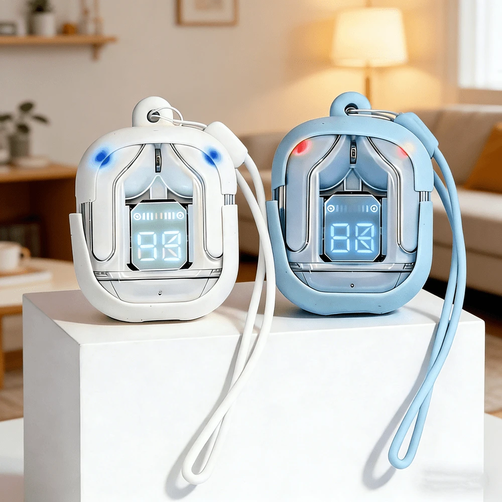 T2 TWS 蓝牙 5.3 降噪高保真立体声无线耳机（购买即赠送保护盒和挂绳） - 查看 1