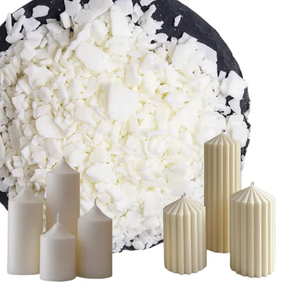 100/500/1000g Pure Soy Wax And Paraffin Wax Materials, Pre-Made Soy Wax Wicks, Aromatherapy Pure Paraffin Wax For DIY Handmade Candles And Crafts. Suitable For Homemade Candles, DIY Projects, And Family Gatherings.