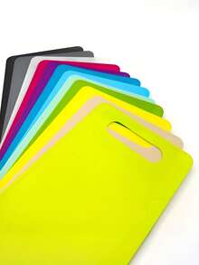 3/1pc Plastic Cutting Board, Soft Cutting Board, Household Categorized Cutting Board, Baby Food Vegetable Cutting Board, Outdoor Picnic Lightweight Anti-Slip Cutting Board, Plastic Kitchen Cutting Board, Meat & Vegetable Anti-Slip Cutting Mat, Dishwasher , Bright Green/Yellow/Pink, Plastic, Food Preparation - Multicolor - View 10