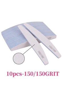 25支装指甲锉，80/100/150/180/240目月牙形指甲抛光块，美甲工具，美甲艺术工具，返校季，美甲，指甲工具 - 彩色 - 查看 15