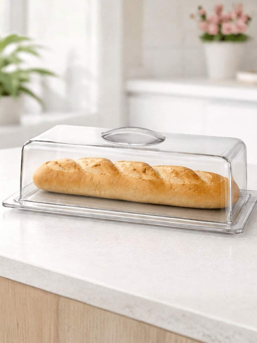 Bread And Pastry Container With Lid KEITA – Organizer For Breakfast And Snacks - Acrylic - View 1
