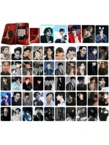 55张/92张/30张 Kpop（JK Jimin V J-Hope RM Jin Dynamite/FESTA）、Kpop（Vicky）、SKZ（DO IT）、BABYMONST、AESPA、KATSEYE、DILE、I.VE、TWICE、NMIXX 明星周边收藏卡套装 - 手工相册套装，K-pop 生日礼物，BLINK 粉丝专属收藏卡，带展示盒 - 彩色 - 查看 79