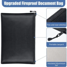 Fire-Resistant, Waterproof Cash Bag With Password Lock, Portable Cash Storage Bag, Safety Pouch - Fireproof Bag - View 9