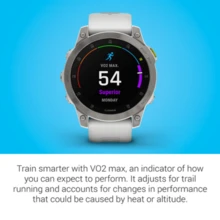 Garmin Epix Gen 2, Premium Active Smartwatch, 47mm White Titanium, Factory Refurbished - 查看 6