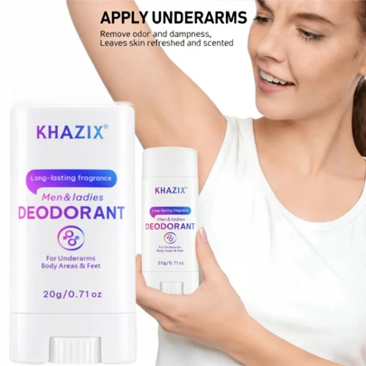 20克装止汗香体膏，72小时持久留香，适用于腋下、身体、私密部位，有效去除顽固体味及其他异味。止汗香体膏。