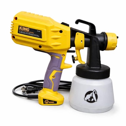 pistola para pintar 500w ko 5810 kong pulverizadora eléctrica alta precisión sistema hvlp pintura automotriz carpintería herrería hogar taller acabado uniforme aplicación profesional alto rendimiento