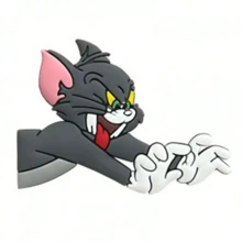 Warner Bros Bộ 1 móc khóa giày hình Tom và Jerry dễ thương, làm từ chất liệu PVC, thích hợp để trang trí túi đi biển, phụ kiện chuột Tom và Jerry mini đáng yêu, móc khóa giày, quà tặng nhỏ cho tiệc sinh nhật, phụ kiện trang phục dự tiệc, áp dụng cho giày và dép, lý tưởng làm quà tặng cho trẻ em và trang trí giày - Móc khóa giày hoạt hình vui nhộn, giày dép cá nhân hóa - Nhiều màu - Xem 5