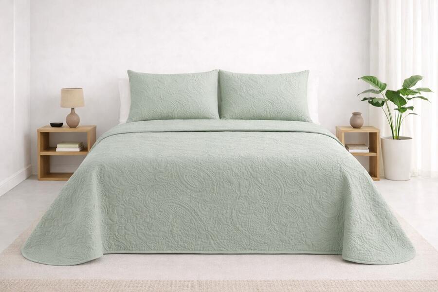 Quilt Sets - Estampado Floral Verde - View 1
