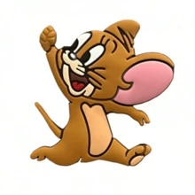 Warner Bros Bộ 1 móc khóa giày hình Tom và Jerry dễ thương, làm từ chất liệu PVC, thích hợp để trang trí túi đi biển, phụ kiện chuột Tom và Jerry mini đáng yêu, móc khóa giày, quà tặng nhỏ cho tiệc sinh nhật, phụ kiện trang phục dự tiệc, áp dụng cho giày và dép, lý tưởng làm quà tặng cho trẻ em và trang trí giày - Móc khóa giày hoạt hình vui nhộn, giày dép cá nhân hóa - Nhiều màu - Xem 6