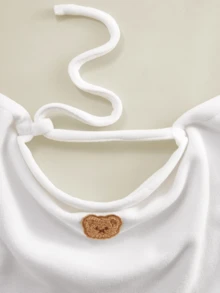 1pc Nursing Cover With Bear Patch, Rigid Support Ring, Nursing Apron, Multi-Functional Car Seat Canopy, Oeko-Tex Certified - Multicolor - View 4