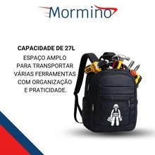 Kit 2 Bolsa Mochila Ferramentas Objetos Resistente Reforçada - A - Visão 4