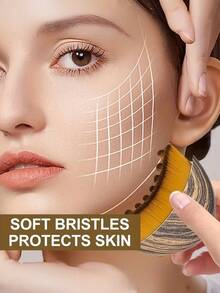 1支全新淋巴刮痧面部刷，眼颈护理面部刮痧按摩工具，母亲节、感恩节理想礼物，女性日常放松和美容护理 - 查看 1