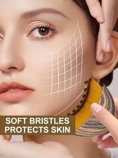 1支全新淋巴刮痧面部刷，眼颈护理面部刮痧按摩工具，母亲节、感恩节理想礼物，女性日常放松和美容护理