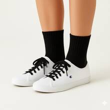 Adult Unisex Cotton Socks, Sizes 37 To 43, Black, Mid-Calf, Comfortable, Soft Touch - màu đen - Xem 8