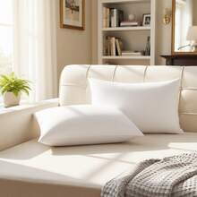 Multi-Piece Soft Pillow Core (2/4/6pcs), Which Is Filled With Hotel-Grade Down Instead, Is Fluffy And Supportive, Meets The Demand Of Sleeping On The Side And Is Suitable For Sofa Bed And Homestay Scenes. - 白色 - 查看 3
