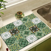 1 pieza Almohadilla absorbente, adecuada para cafetera, encimera de cocina, fregadero, grifo, inodoro, tocador, utensilios domésticos - Multicolor - Ver 11