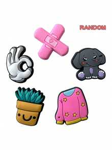50pcs Cartoon Random Shoe Decorations Accessories Charms For Clogs Bubble Slides Sandals, Gift Idea For Birthday Christmas Halloween Party Favors - 彩色 - 查看 7