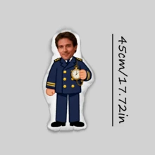 Personalized Face Cushion, Purple Dress, Customized Body Pillow, Unique And Fun. Suitable For Father's Day, Mother's Day, Halloween, Christmas, Christmas Eve, Valentine's Day, Birthday, Personalized Day, Veteran's Day, Thanksgiving, Easter, April Fool's Day, Carnival, Ramadan, Eid Al-Fitr, Eid Al-Adha, National Day, Etc. - Blue Men's Uniform - View 19