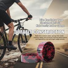 2pcs Bike Handlebar Tape Shockproof Anti-Slip High-Density Rubber Sponge For Road And Mountain Bikes Comfortable Grip - Multicolor - View 6