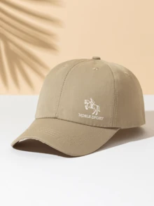 1 pieza Gorra de béisbol minimalista y versátil de moda "NOBLE SPORT Equestrian", adecuada para deportes al aire libre, gran regalo para familiares y amigos, para todas las estaciones - Gorra de béisbol - Ver 9