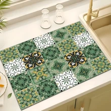 1 pieza Almohadilla absorbente, adecuada para cafetera, encimera de cocina, fregadero, grifo, inodoro, tocador, utensilios domésticos - Multicolor - Ver 3