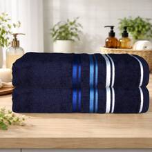 Set Of 2 Lumix Giant Bath Towels, 100% Cotton, 80x150cm, High Absorbency, Soft Touch, Premium - KIT2BB-LUMIX-C2 - Hàng hải/Hàng hải - Xem 7