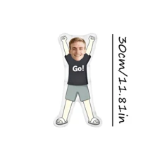 Personalized Face Cushion, Purple Dress, Customized Body Pillow, Unique And Interesting. Suitable For Father's Day, Mother's Day, Halloween, Christmas, Christmas Eve, Valentine's Day, Birthday, Personalized Day, Veteran's Day, Thanksgiving, Easter, April Fool's Day, Carnival, Ramadan, Eid Al-Fitr, Eid Al-Adha, National Day, Etc. - GO! Short-sleeved Shirt - View 15