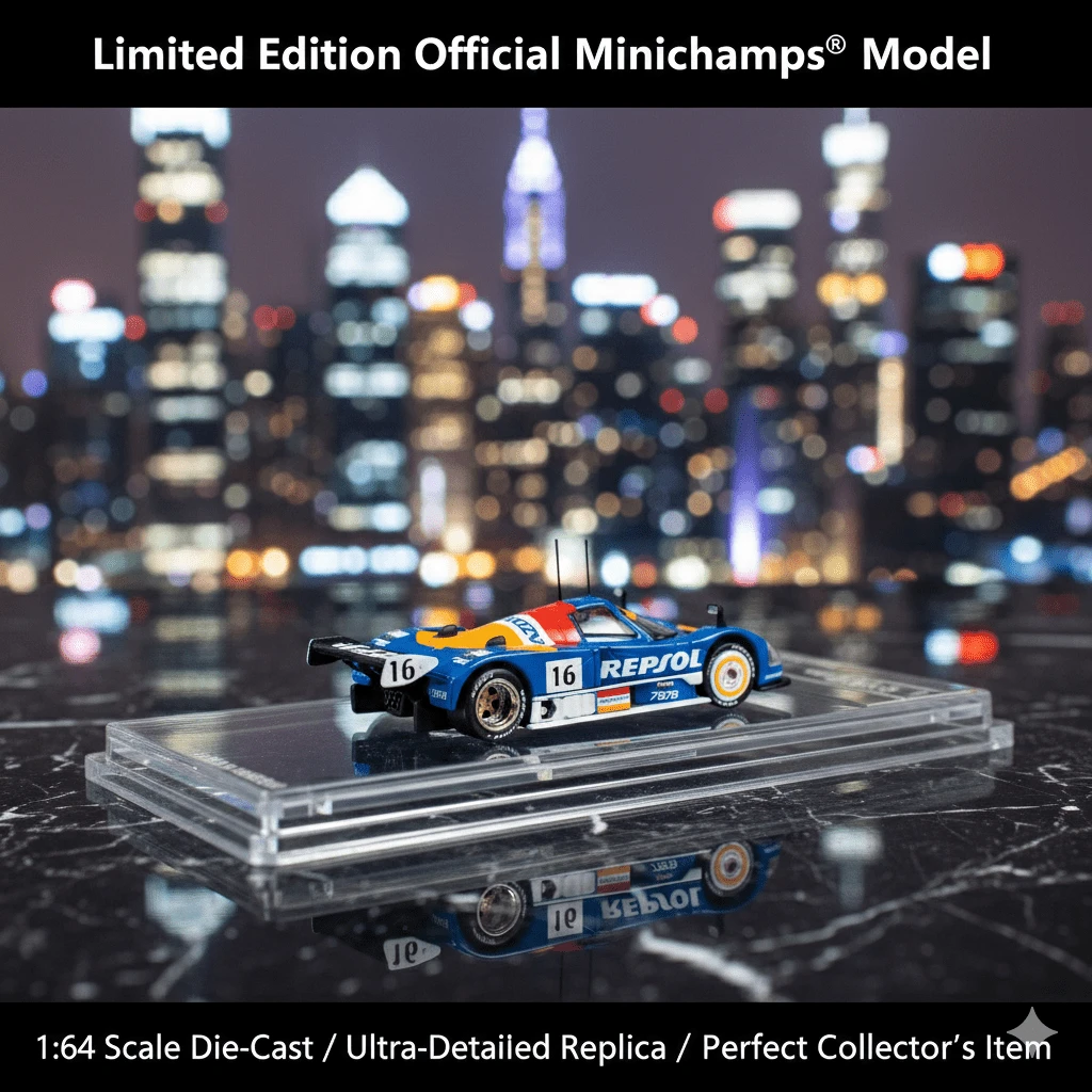 MINICHAMPS BM Creations 1:64 限量版 787B + Civic EG6 右舵车型，带可开启引擎盖 - 彩色 - 查看 1