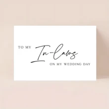 1pc Wedding Card To My In Laws On My Wedding Day Card, In Laws Card, Future Parents Card, Wedding Day Card - Sets - View 6