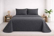 Estampado Floral Gris Oscuro
